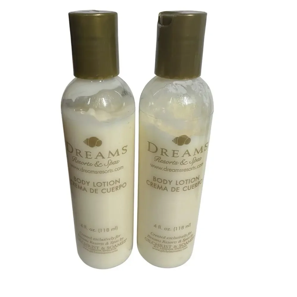 Gilchrist & Soames DREAMS Resorts Spas Lotion Shampoo Conditiioner Shower Gel
